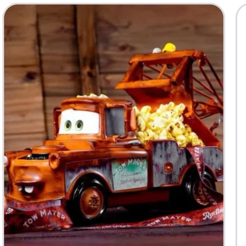 Tow Mater Popcorn Holder Disneyland